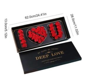 CAJA ROSAS DEEP LOVE GRANDE