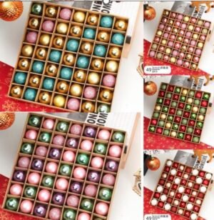 CAJA ESFERAS 3 CM 49 PZ