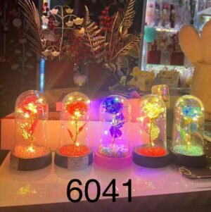 ROSA CAPSULA CON LUZ 6041