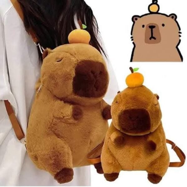 MOCHILA CAPIBARA PELUCHE