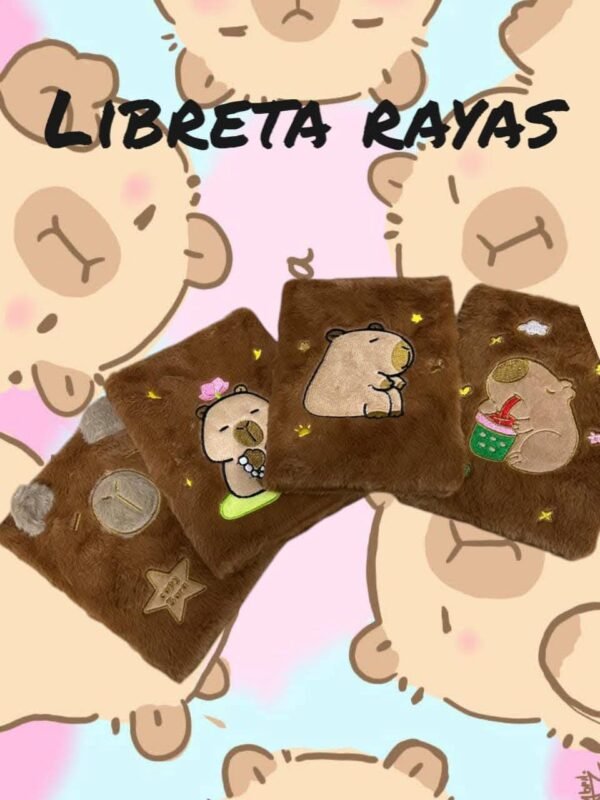LIBRETA CAPIBARA PELUCHE