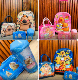 COMBO MOCHILA CAPIBARA