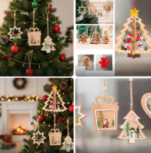 ADORNO NAVIDAD MADERA