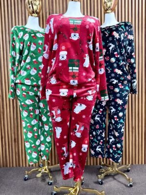 PIJAMA POLAR NAVIDAD ADULTO