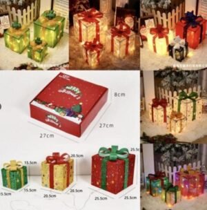 DECORACION REGALOS 3PZ