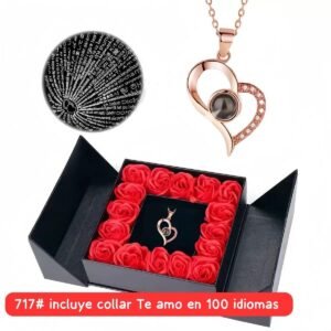 ESTUCHE ROSAS CON COLLAR