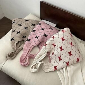 BOLSA MOÑO TEJIDA