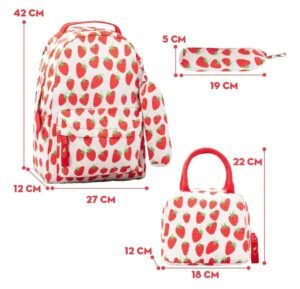 MOCHILA TRIO FRESAS