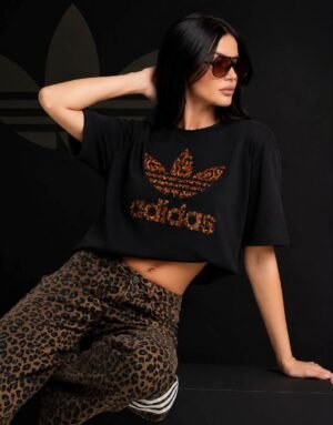 BLUSA ADIDAS PRINT NEGRA