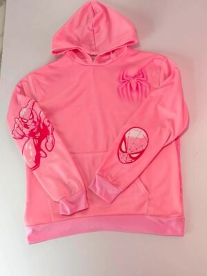 SUDADERA SPIDERMAN PINK