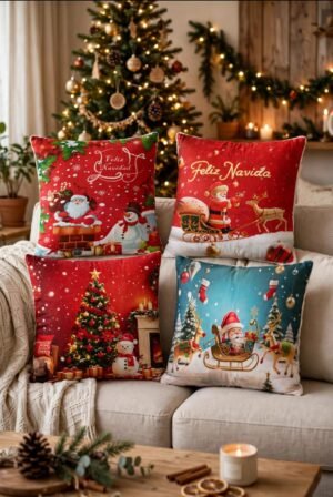 FUNDA COJIN NAVIDAD